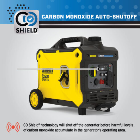 Champion 100571 3500W Inverter with CO Shield® - PowerGen USA