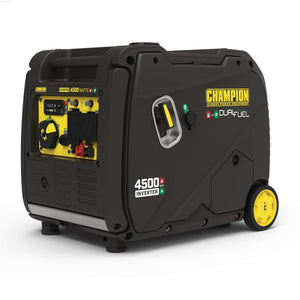 Dual Fuel Hybrid - Champion 4500-Watt Portable Dual Fuel Inverter Generator With Quiet Technology