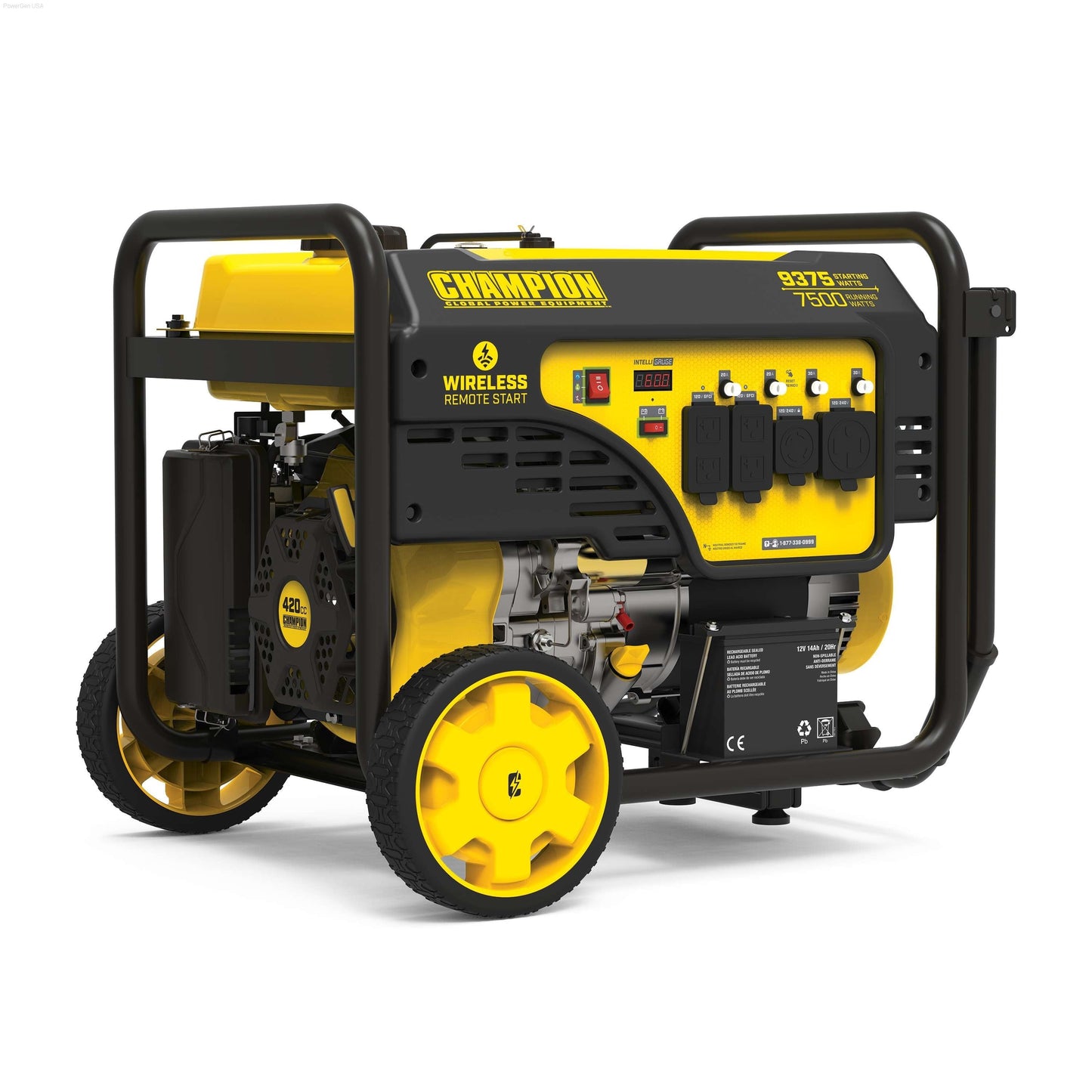 Gas Generators - Champion 7500-Watt Portable Generator With Wireless Remote Start