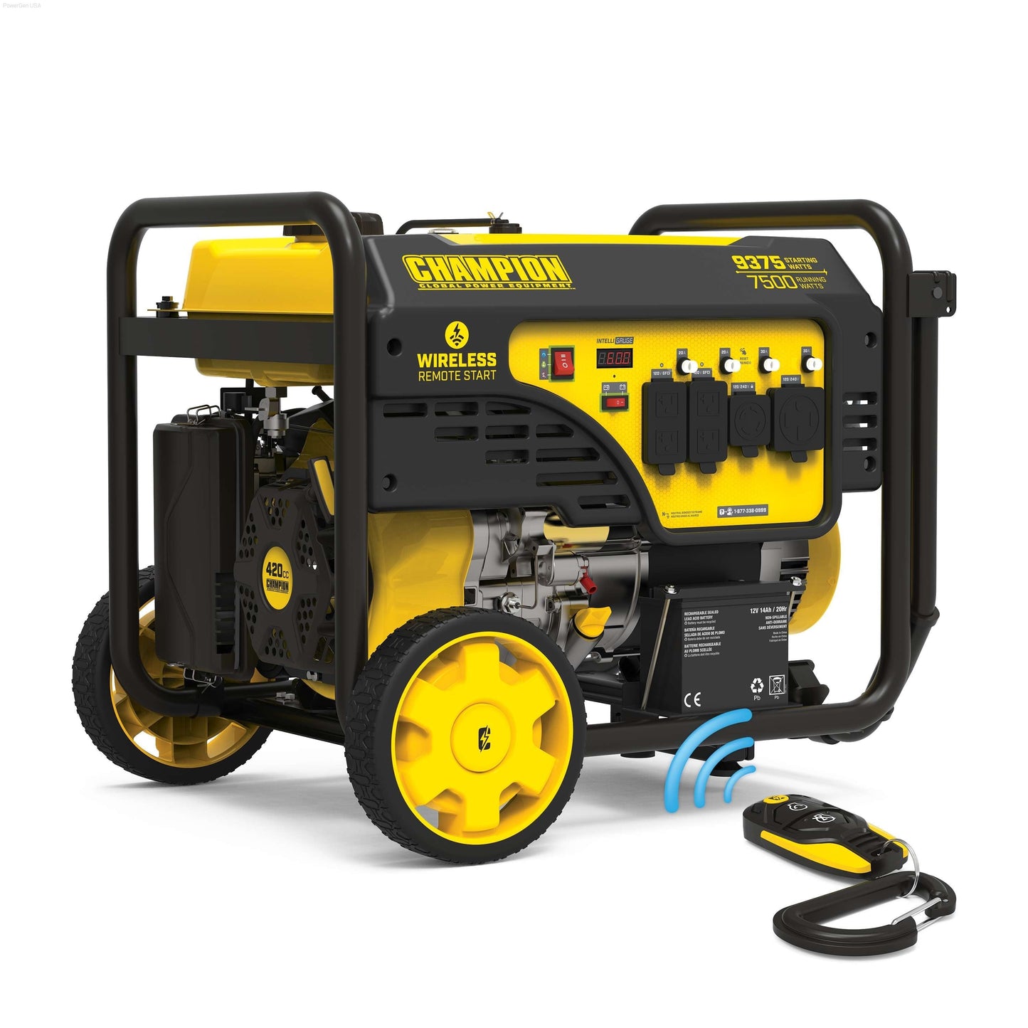 Gas Generators - Champion 7500-Watt Portable Generator With Wireless Remote Start