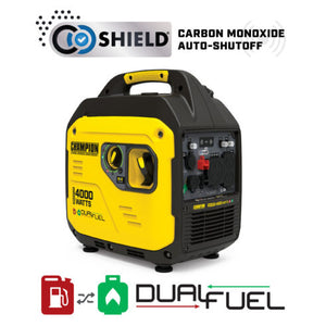 Champion 201050 4000W Dual Fuel Inverter with CO Shield® - PowerGen USA
