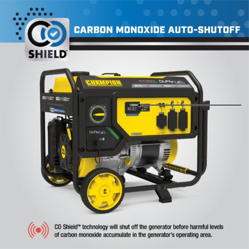 Champion 201085 5500W Dual Fuel Generator with CO Shield - PowerGen USA