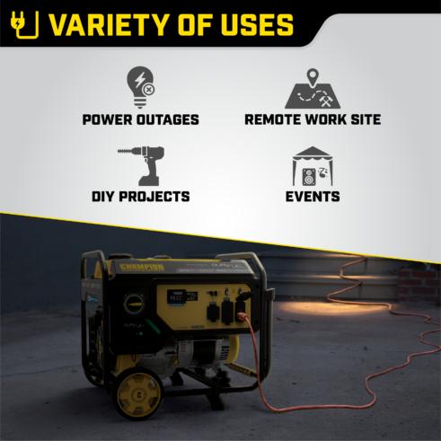 Champion 201085 5500W Dual Fuel Generator with CO Shield - PowerGen USA
