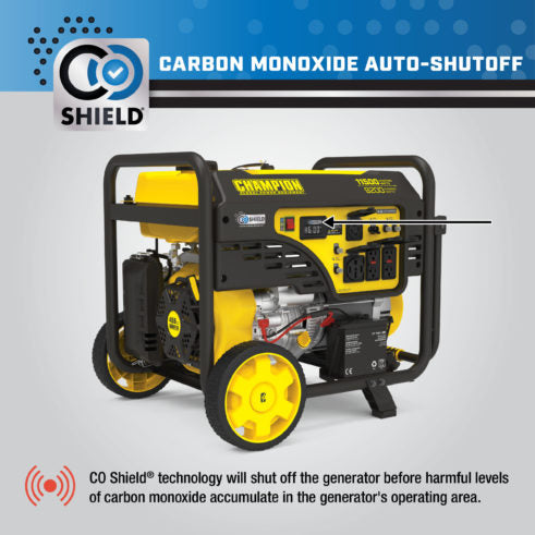 Champion 201110 9200W Electric Start Generator with CO Shield - PowerGen USA