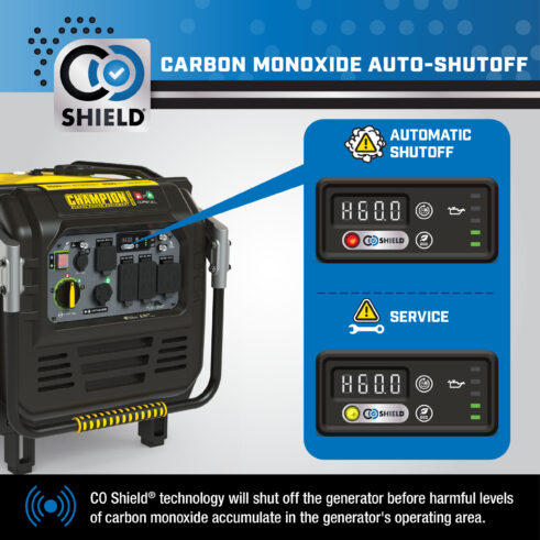 Champion 201175 8500W Electric Start Dual Fuel Inverter with CO Shield - PowerGen USA