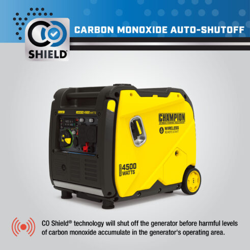Champion 201184 4500W Wireless Start Generator with CO Shield - PowerGen USA