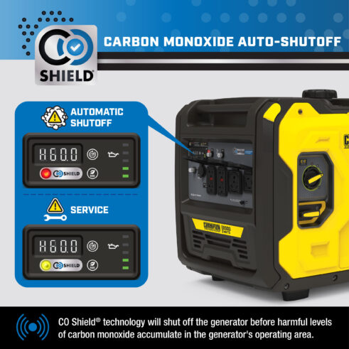 Champion 201238 6500W Inverter with CO Shield - PowerGen USA