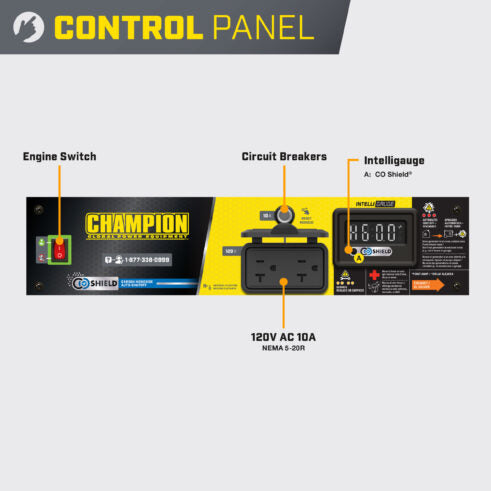 Champion 201285 1200W Generator with CO Shield® - PowerGen USA