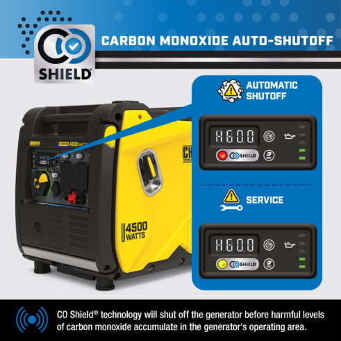 Champion 201318 4500W Inverter with CO Shield - PowerGen USA