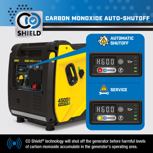 Champion 201319 4500W Electric Start Dual Fuel Inverter with CO Shield® - PowerGen USA