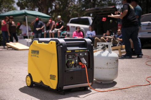Champion 201319 4500W Electric Start Dual Fuel Inverter with CO Shield® - PowerGen USA