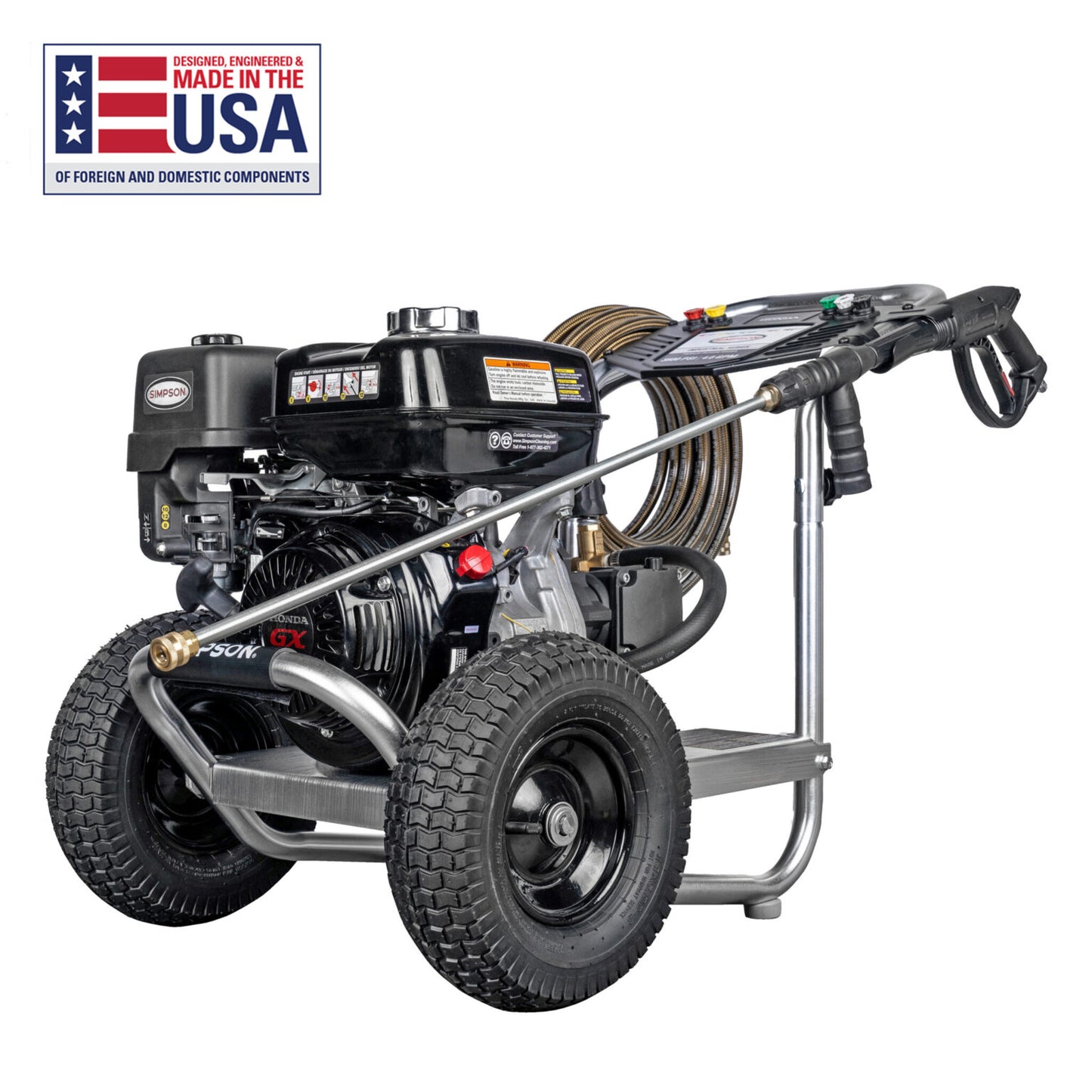 SIMPSON IS3540212 Industrial Series IS61026 49-State 3500 PSI at 4.0 GPM HONDA® GX270 with AAA® Triplex Plunger Pump Cold Water Gas Professional Pressure Washer- PowerGen USA