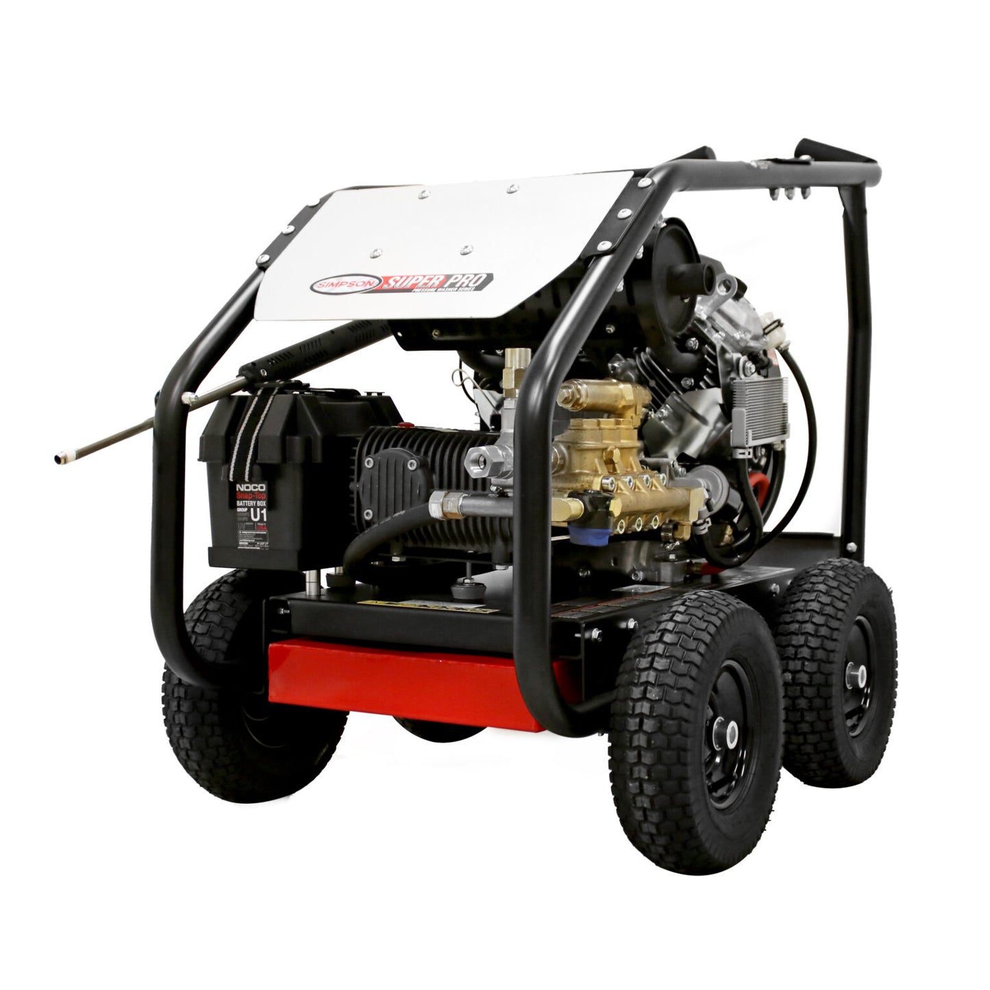 SIMPSON SuperPro Roll-Cage SRC7040133E 7000 PSI at 4.0 GPM CRX® 750 with COMET Triplex Plunger Pump Cold Water Professional Gear Drive Gas Pressure Washer- PowerGen USA