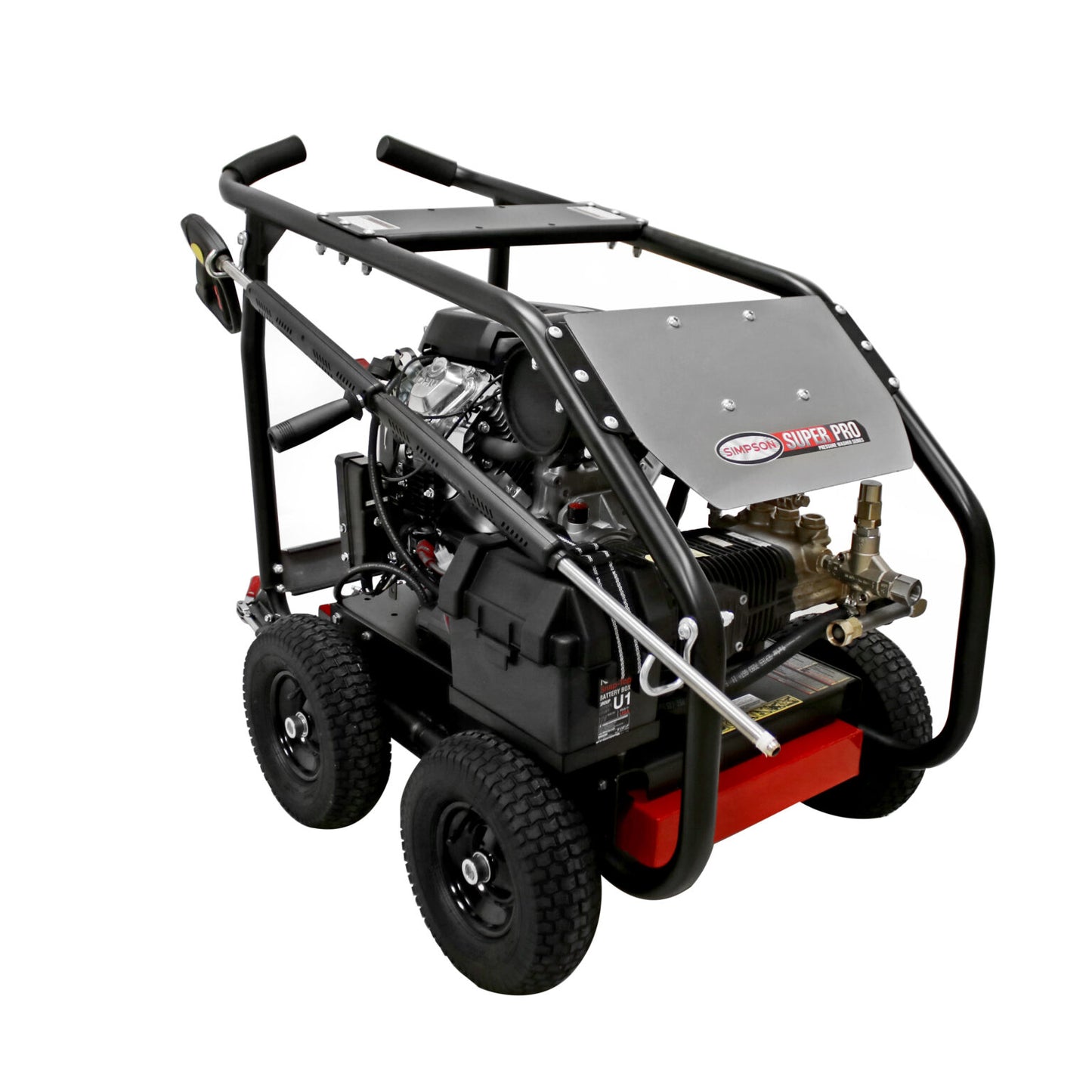 SIMPSON SuperPro Roll-Cage SRC7040133E 7000 PSI at 4.0 GPM CRX® 750 with COMET Triplex Plunger Pump Cold Water Professional Gear Drive Gas Pressure Washer- PowerGen USA