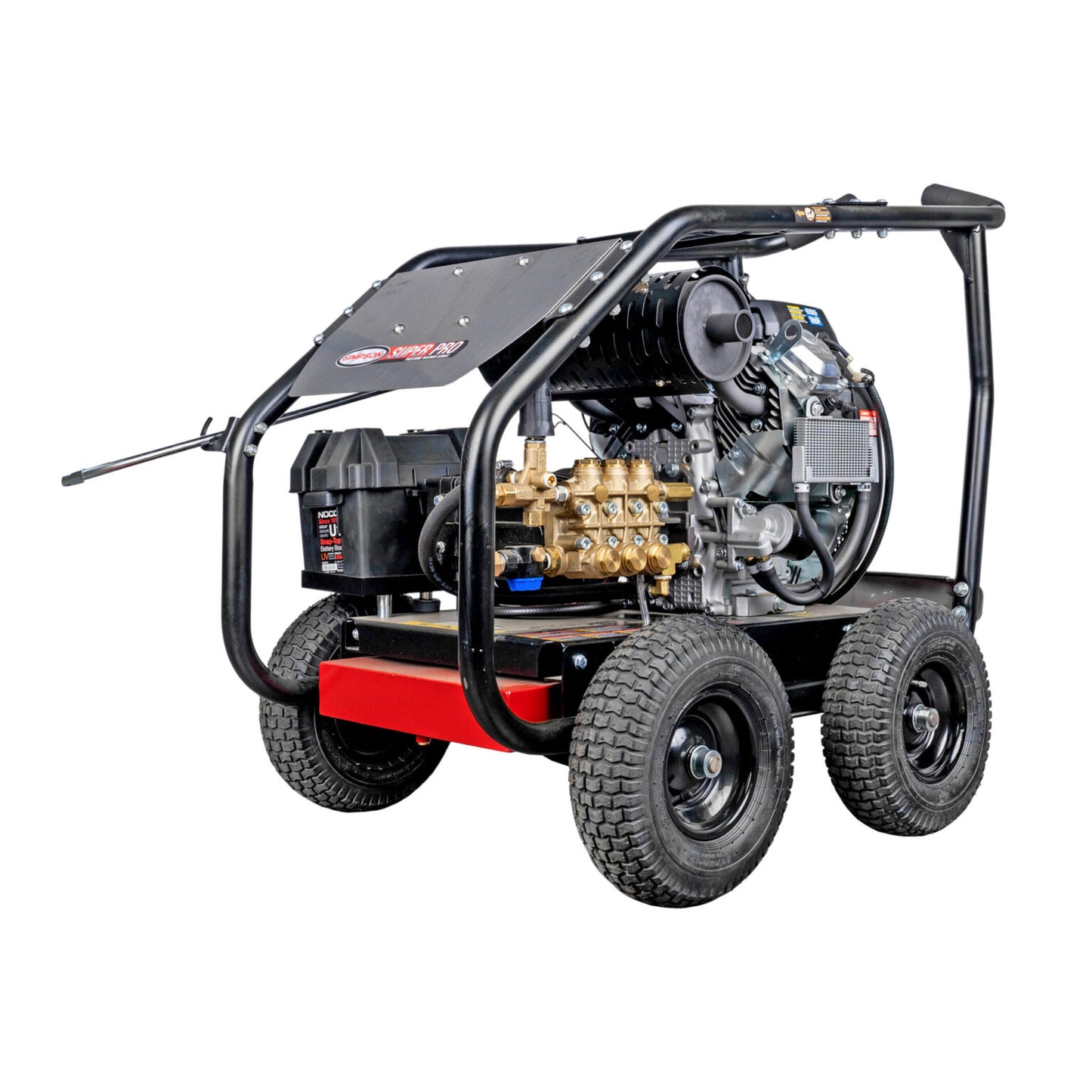 SIMPSON SuperPro Roll-Cage SRC3080143E 3000 PSI at 8.0 GPM CRX®680 with UDOR Triplex Plunger Pump Cold Water Professional Gear Drive Gas Pressure Washer- PowerrGen USA