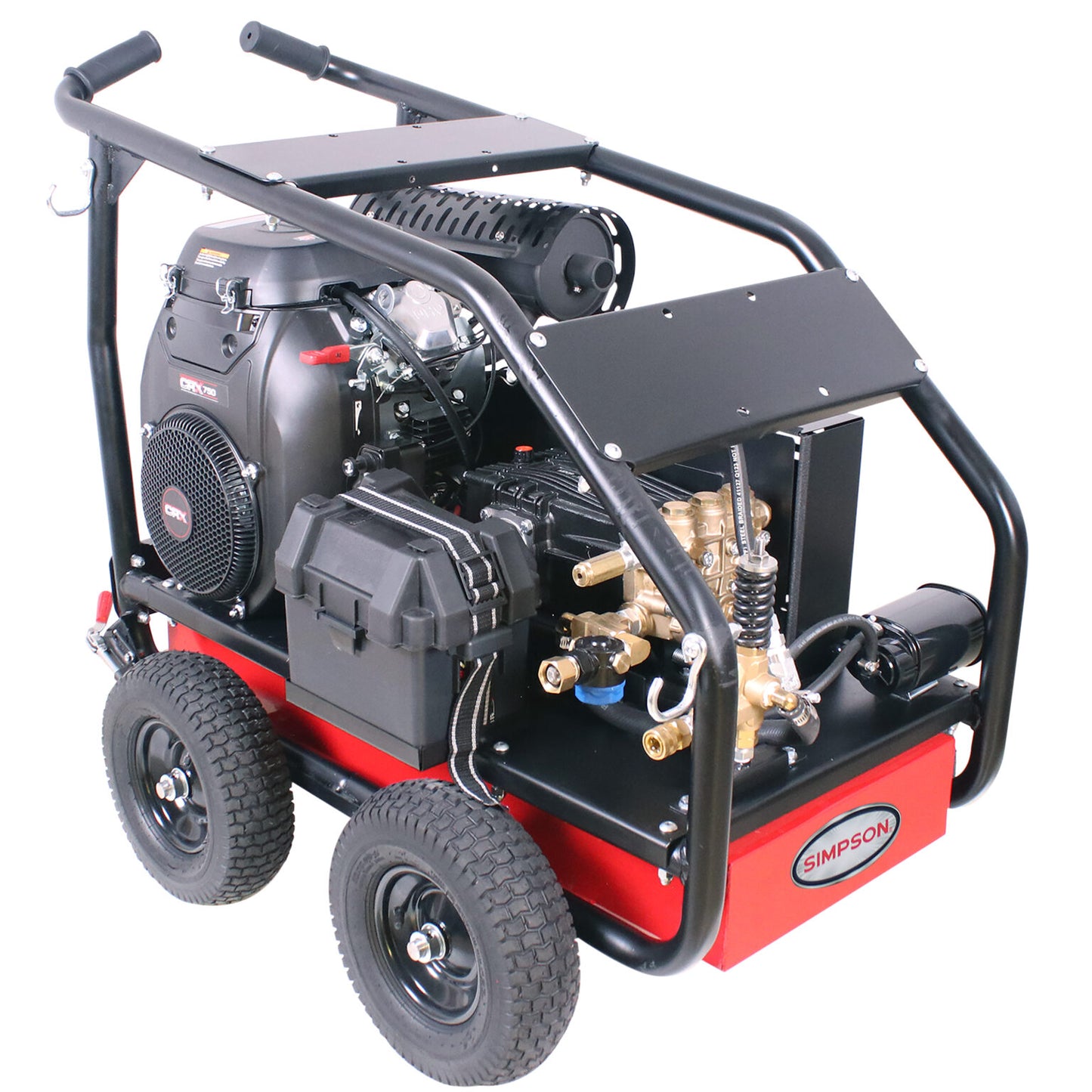 SIMPSON SuperPro Roll-Cage SRC5040141E 5000 PSI at 4.0 GPM CRX® 750 with UDOR® Triplex Plunger Pump Cold Water Professional Belt Drive Gas Pressure Washer- PowerGen USA