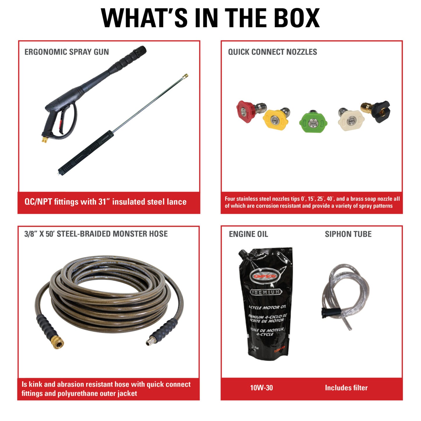 SIMPSON Mobile Trailer 95000 3200 PSI at 2.8 GPM HONDA® GX200 with CAT® Triplex Plunger Pump Cold Water Professional Gas Pressure Washer Trailer- PowerGen USA