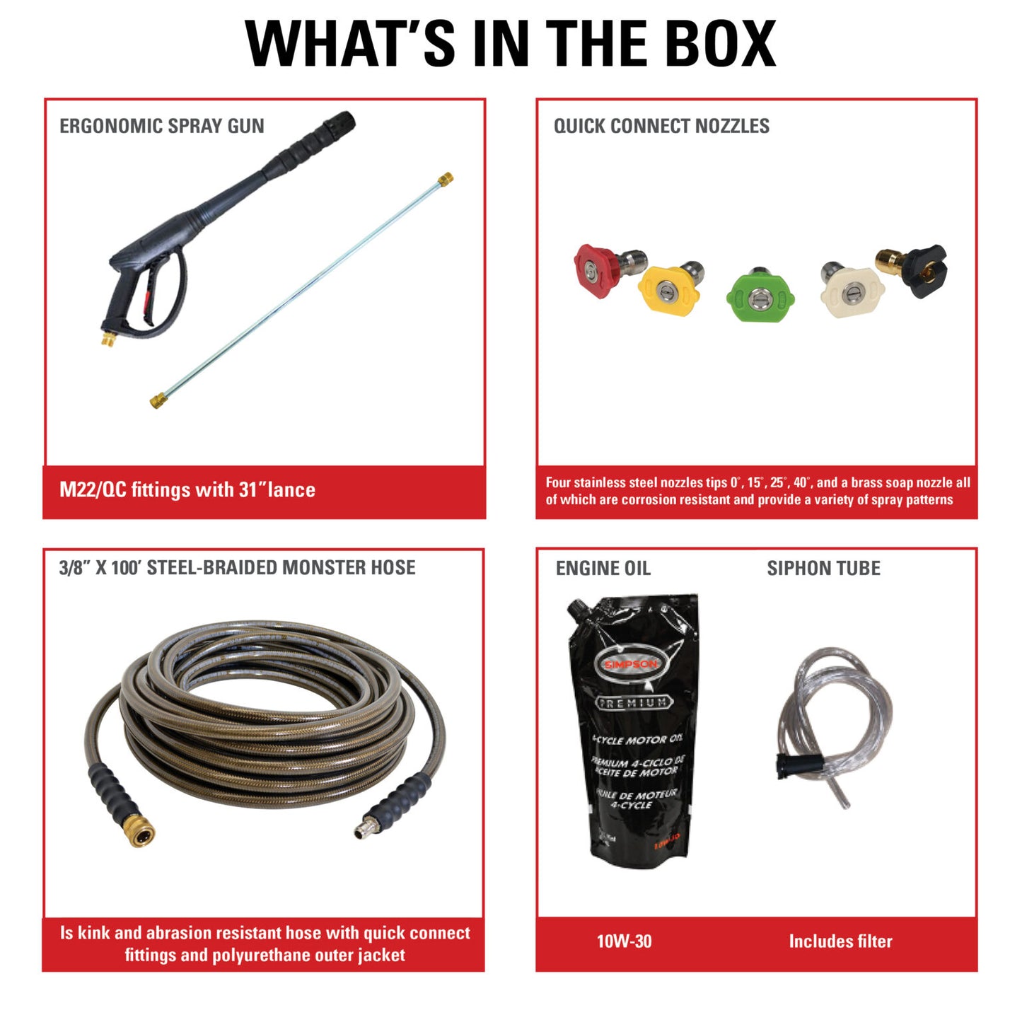 SIMPSON Mobile Trailer 95001 3800 PSI at 3.5 GPM HONDA® GX270 with CAT® Triplex Plunger Pump Cold Water Professional Gas Pressure Washer Trailer- PowerGen USA