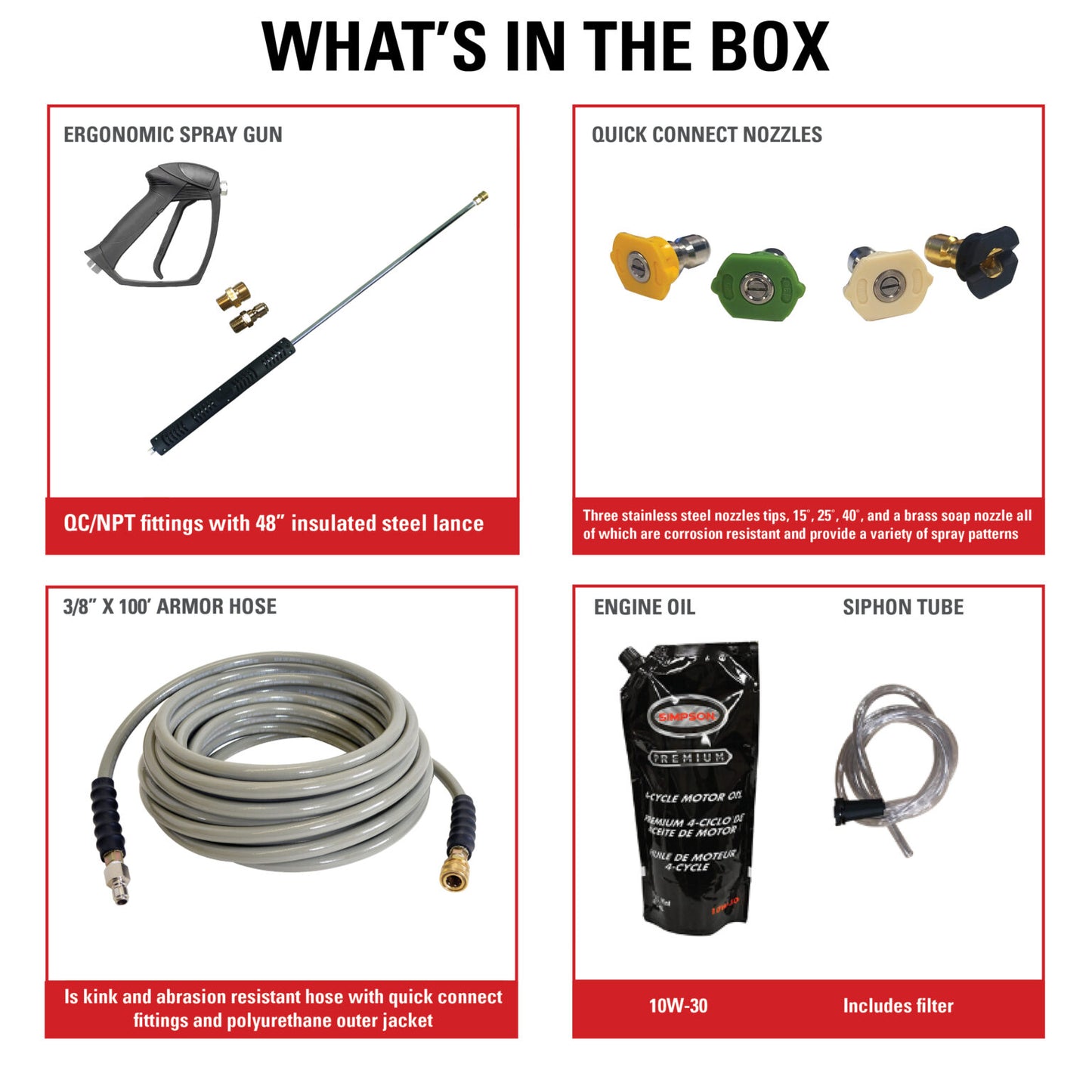 SIMPSON Mobile Trailer 95005 4000 PSI at 4.0 GPM HONDA® GX390 with COMET Triplex Plunger Pump Hot Water Professional Gas Pressure Washer Trailer- PowerGen USA