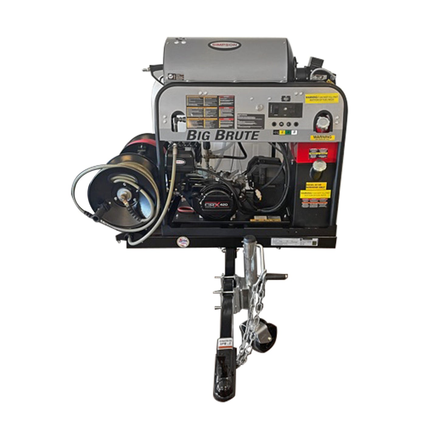 SIMPSON Mobile Trailer 95016 4000 PSI at 4.0 GPM CRX® 420cc with COMET Triplex Plunger Pump Hot Water Professional Gas- PowerGen USA