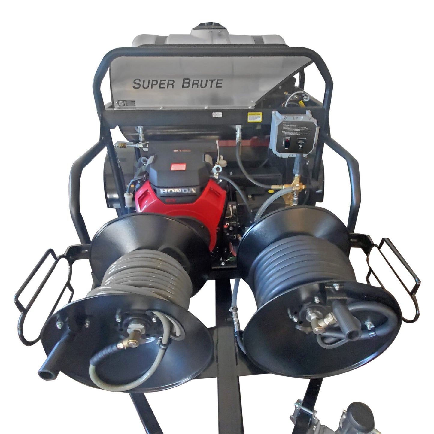 SIMPSON Mobile Trailer 95123 3500 PSI at 5.5 GPM HONDA®GX690 with General Triplex Plunger Pump Hot Water Professional Gas Pressure Washer Trailer- PowerGen USA