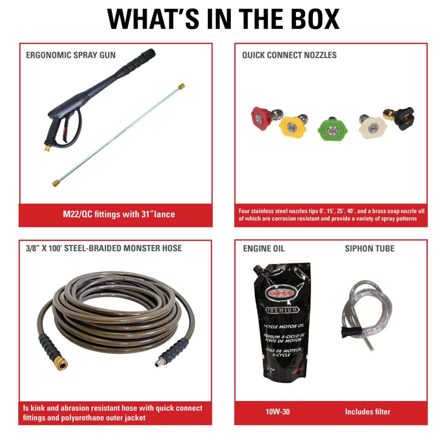 SIMPSON Mobile Trailer TRSB4240162 4200 PSI at 4.0 GPM with CRX®420 CAT® Triplex Plunger Pump Cold Water Professional Gas Pressure Washer Trailer- PowerGen USA