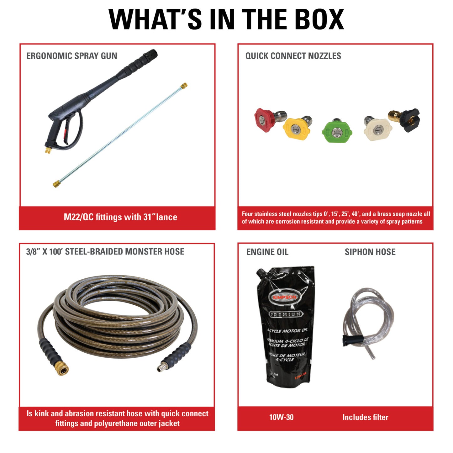 SIMPSON Mobile Trailer TRDB4240162E 4200 PSI at 4.0 GPM with CRX®420 CAT® Triplex Plunger Pump Cold Water Professional Gas Pressure Washer Trailer- PowerGen USA