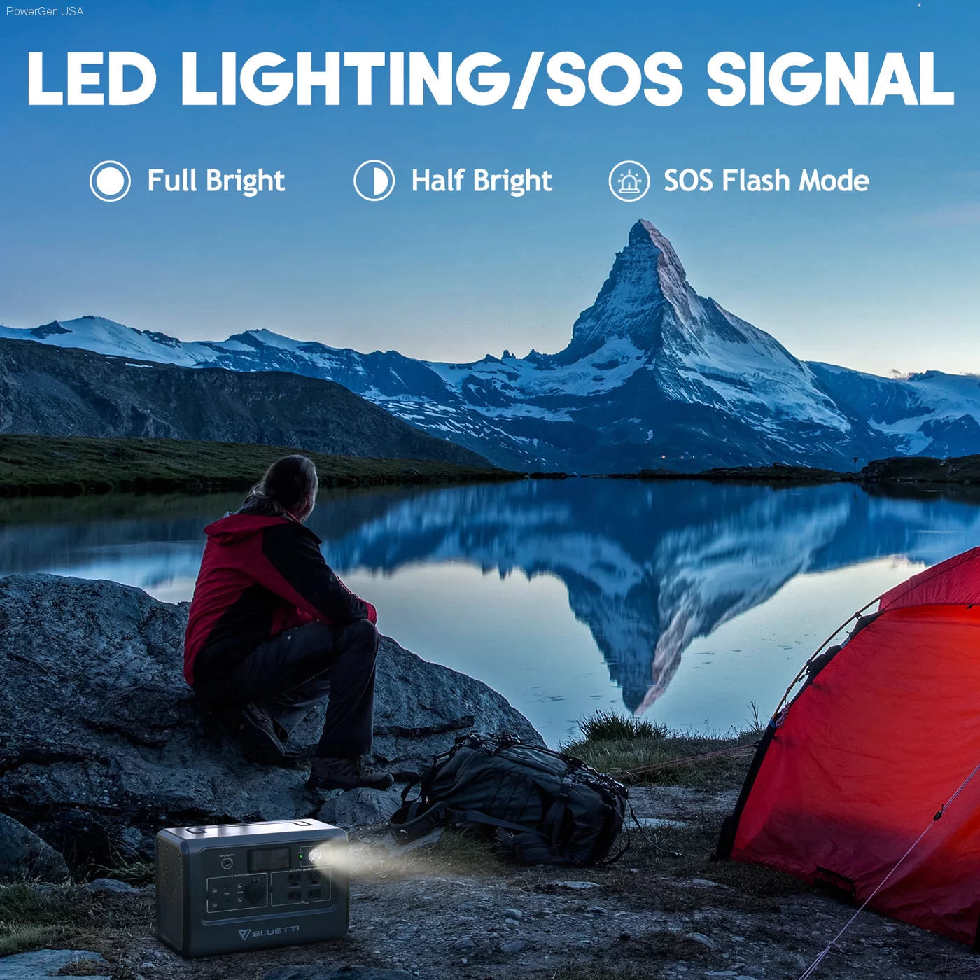 Solar & Battery Powered - BLUETTI EB70S Portable Power Station | 800W 716Wh