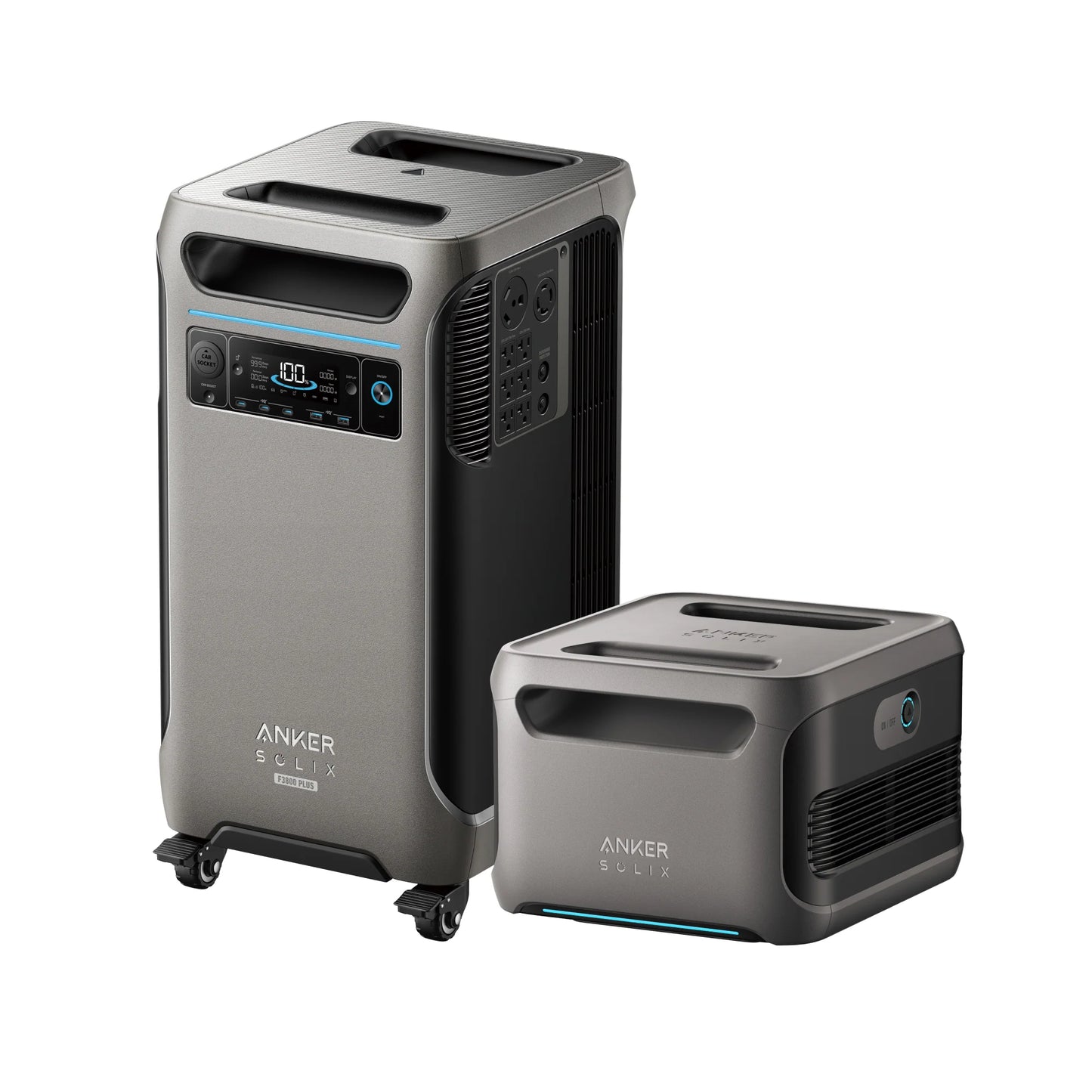 Anker SOLIX F3800 Plus Portable Power Station with Expansion Battery - 7680 Watt Hours