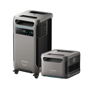 Anker SOLIX F3800 Plus Portable Power Station with Expansion Battery - 7680 Watt Hours