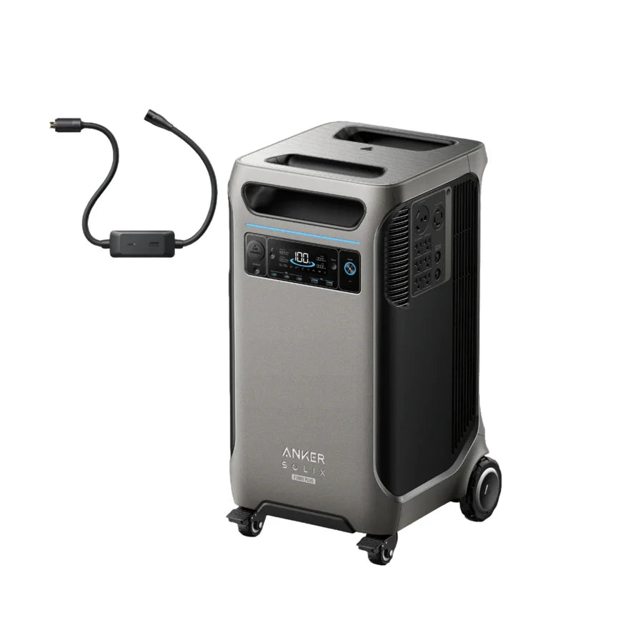 Anker SOLIX F3800 Plus Portable Power Station with Gas Adapter - 3840 Watt Hours