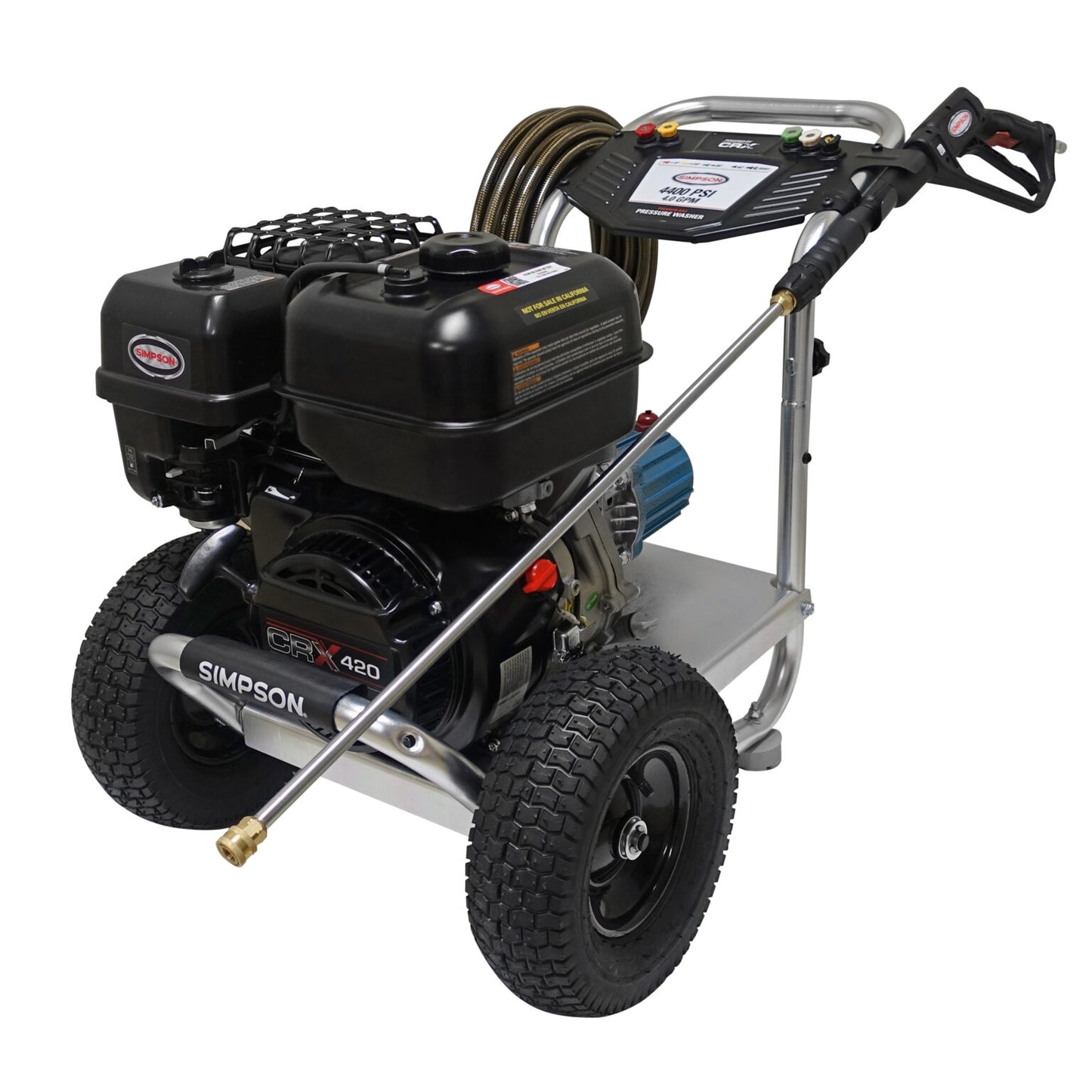 SIMPSON Aluminum ALH4440 4400 PSI at 4.0 GPM CRX® 420 with CAT PUMPS®, Cold Water Professional Gas Pressure Washer - PowerGen USA