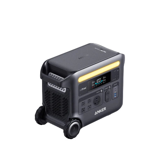 Solar & Battery Powered - Anker SOLIX F2600 Portable Power Station-2560Wh|2400W | WiFi Remote Control