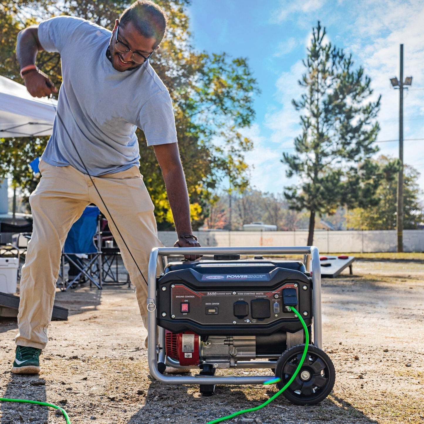 Gas Generators - SIMPSON SPG3645 Powershot Portable 3600-Watt Generator