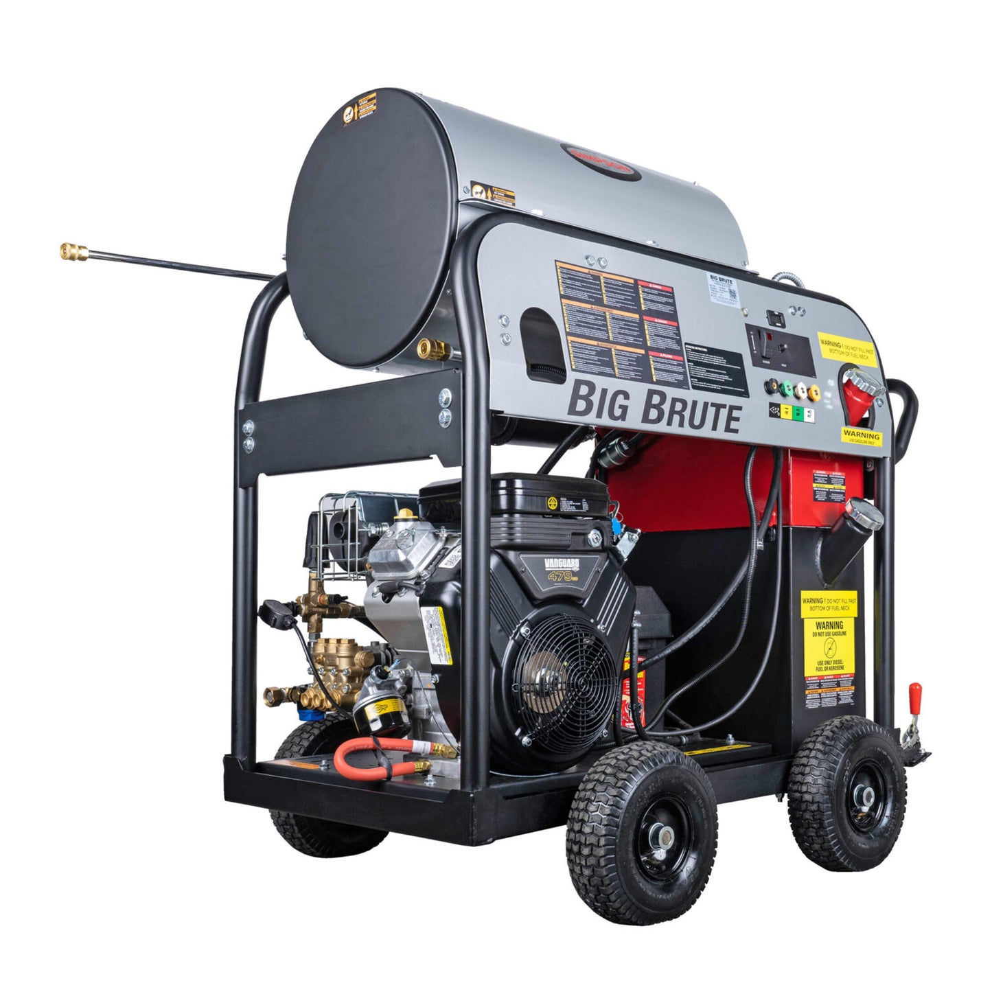 SIMPSON Big Brute BB65105 4000 PSI at 4.0 GPM VANGUARD® V-Twin with COMET Triplex Plunger Pump Hot Water Professional Gas Pressure Washer- PowerGen USA