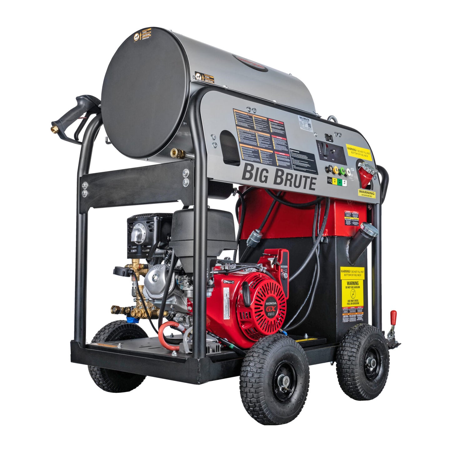SIMPSON Big Brute BB65106 4000 PSI at 4.0 GPM HONDA® GX390 with COMET Triplex Plunger Pump Hot Water Professional Gas Pressure Washer- PowerGen USA