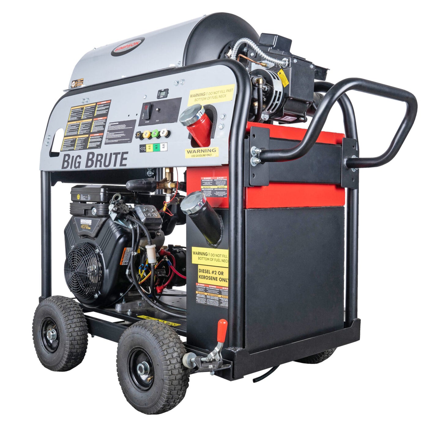 SIMPSON Big Brute BB65108 4000 PSI at 4.0 GPM VANGUARD® V-Twin with UDOR® Triplex Plunger Pump Hot Water Professional Gas Pressure Washer- PowerGen USA