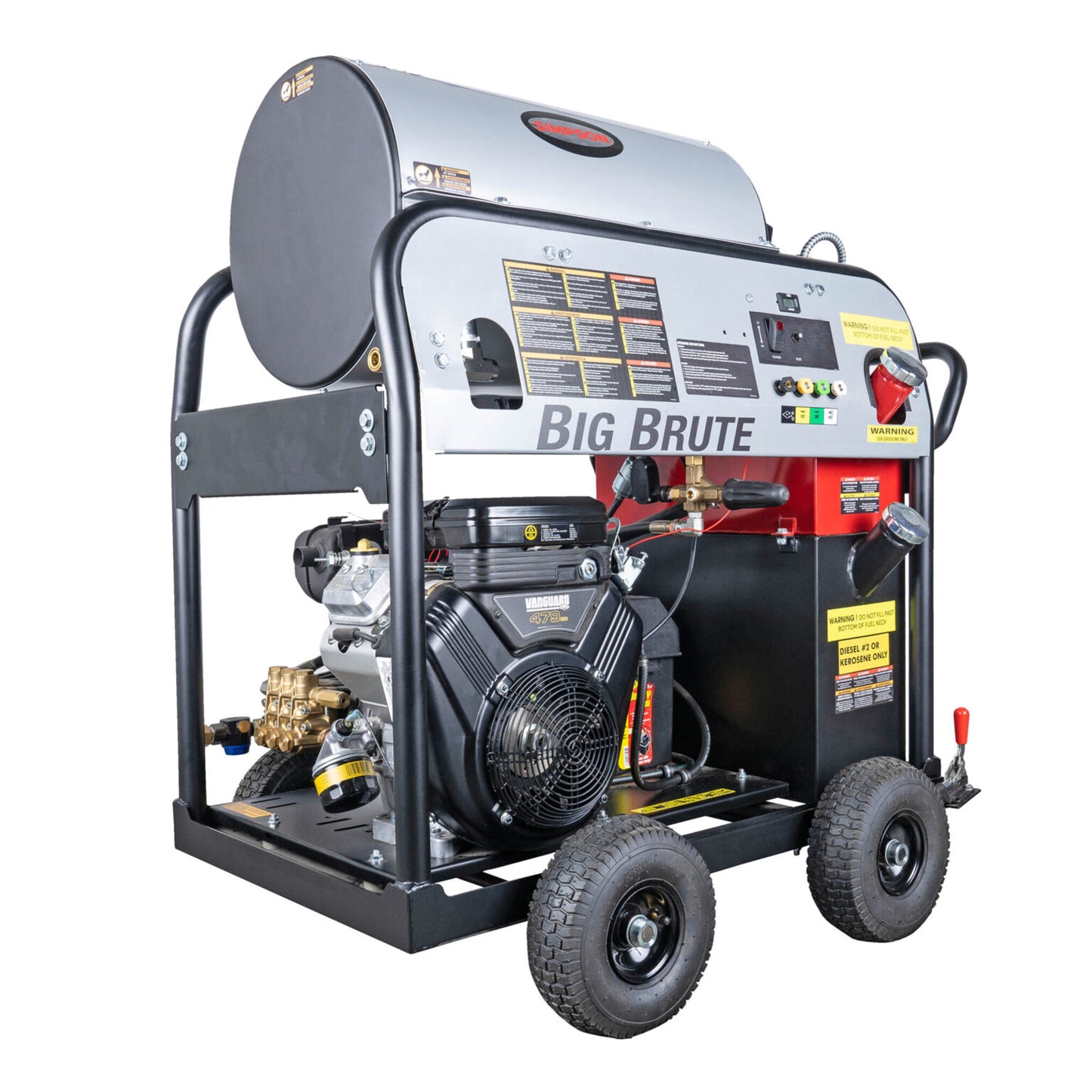 SIMPSON Big Brute BB65108 4000 PSI at 4.0 GPM VANGUARD® V-Twin with UDOR® Triplex Plunger Pump Hot Water Professional Gas Pressure Washer- PowerGen USA