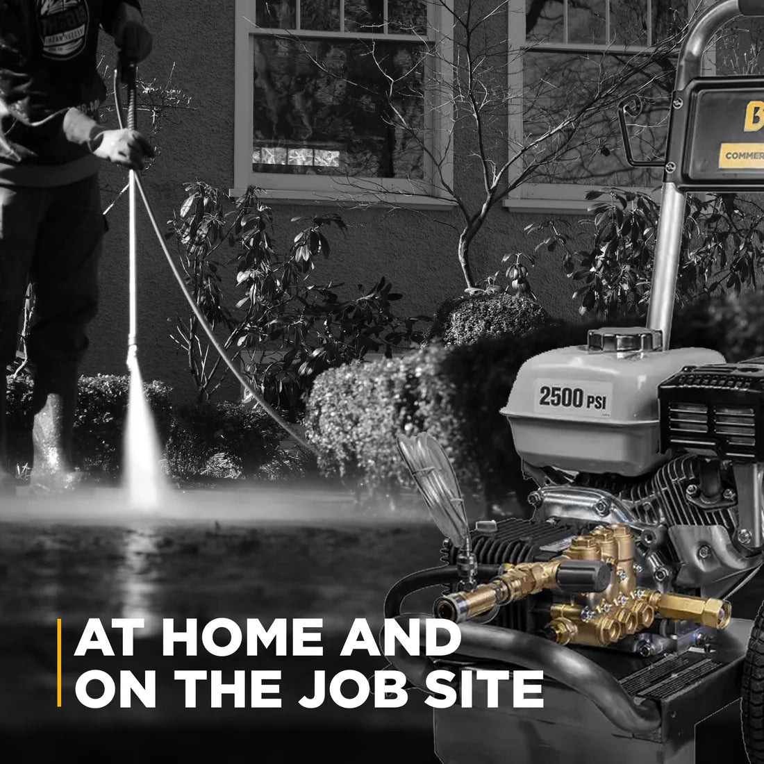 BE POWER 3,100 PSI 3.1 GPM Cold Water Gas Pressure Washer - B3165HSCS- PowerGen USA