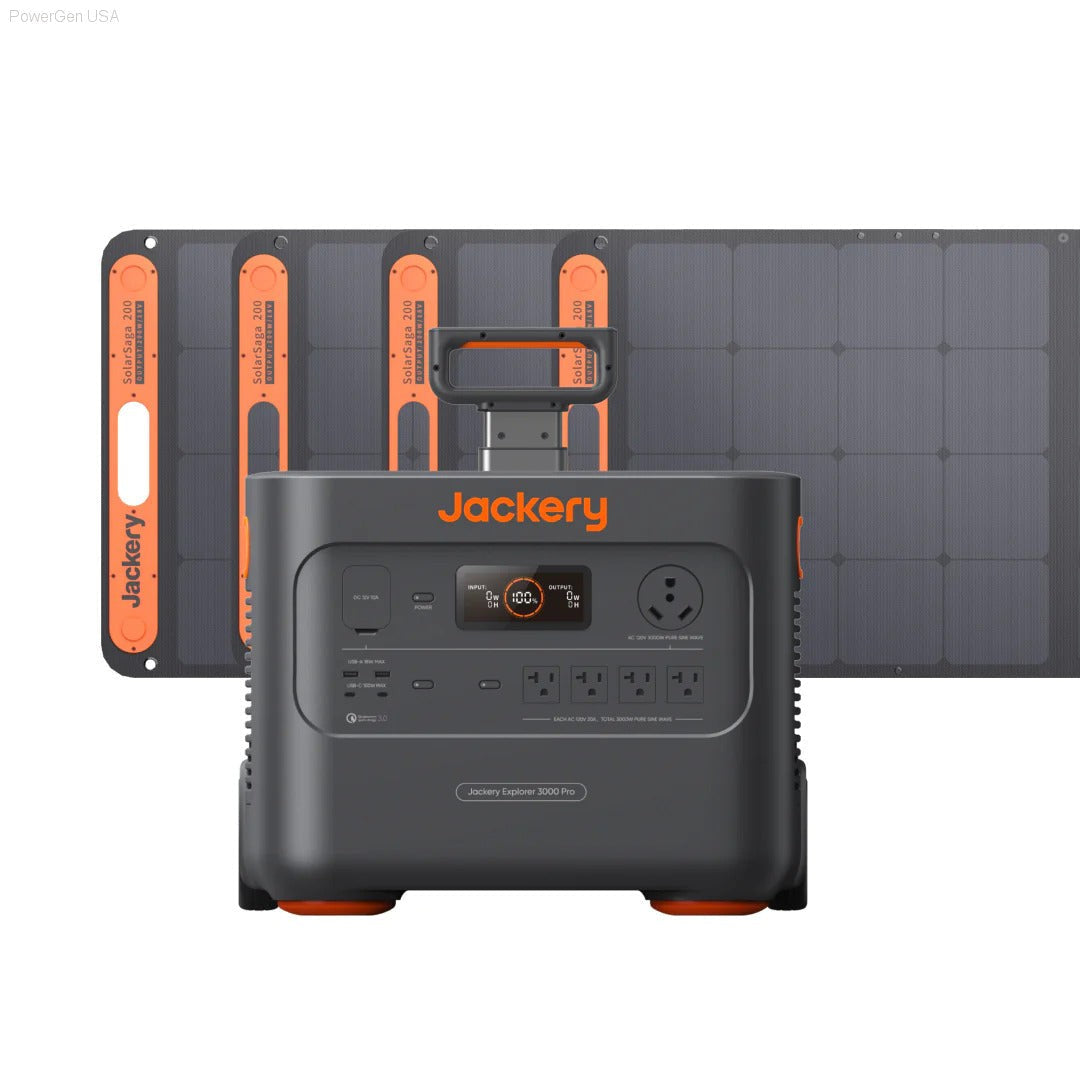 Solar & Battery Powered - Jackery Solar Generator 3000 Pro