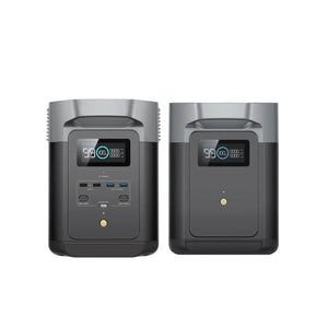 Solar & Battery Powered - EcoFlow DELTA 2 + DELTA 2 Smart Extra Battery