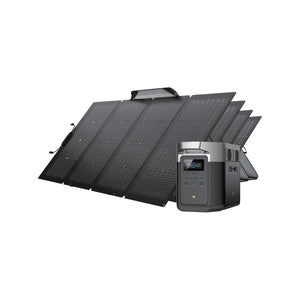 Solar & Battery Powered - EcoFlow DELTA Max 1600 + 4*220W Solar Panel