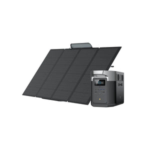 Solar & Battery Powered - EcoFlow DELTA Max 2000 + 1*400W Solar Panel