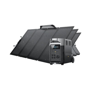 Solar & Battery Powered - EcoFlow DELTA Pro + 3*400W Solar Panel