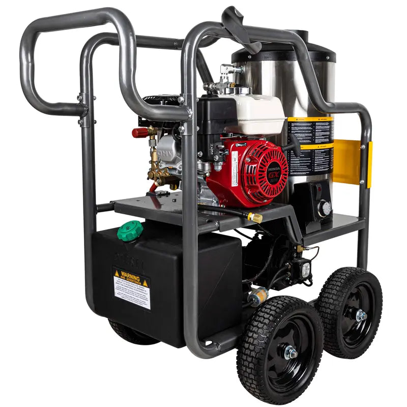 BE Power Equipment HW2765HG, 2700 PSI - 2.8 GPM Hot Water Pressure Washer with Honda GX200 Engine and General Triplex Pump - PowerGen USA