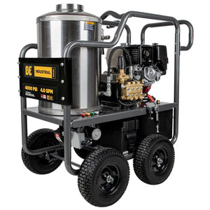 BE Power Equipment 4,000 PSI - 4.0 GPM Hot Water Pressure Washer with Honda GX390 Engine and Belt Driven General Triplex Pump - PowerGen USA