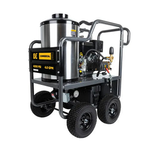 BE Power Equipment 4,200 PSI - 4.0 GPM Hot Water Pressure Washer with Vanguard 400 Engine and AR Triplex Pump - PowerGen USA