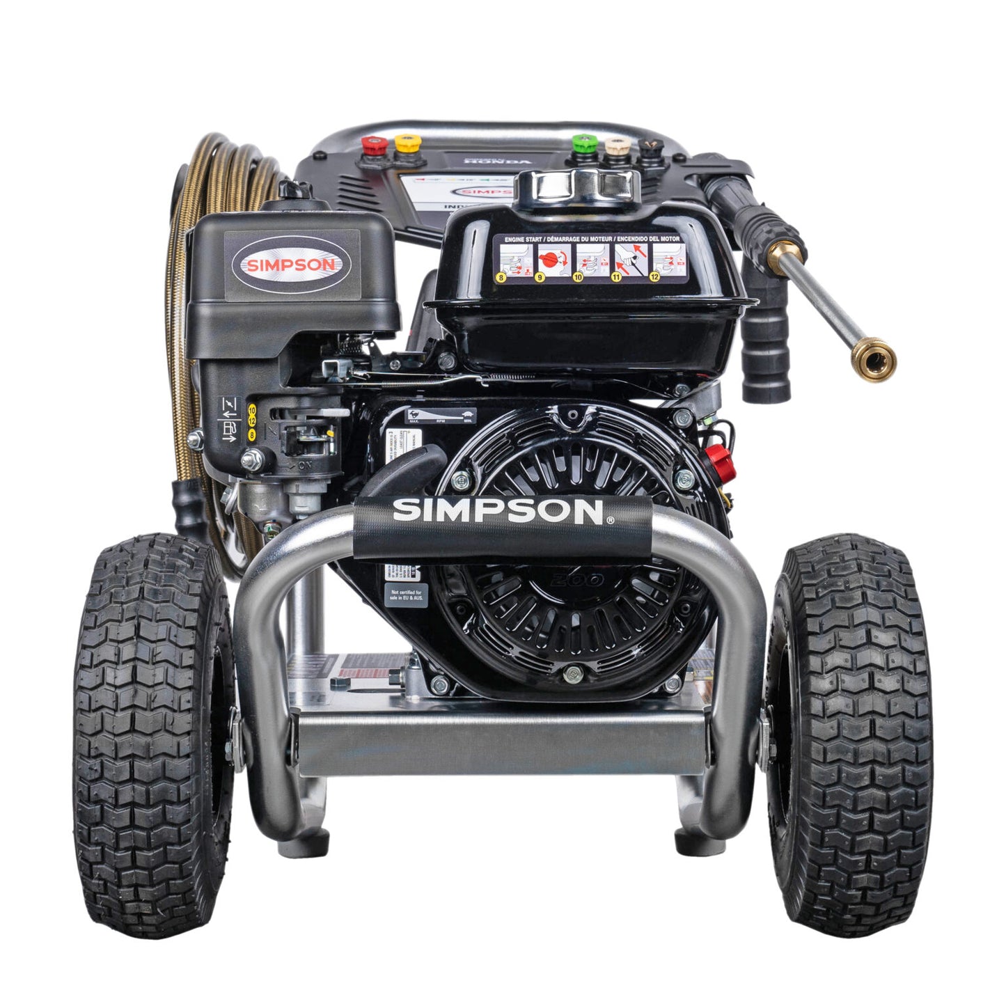 SIMPSON Industrial Series IS3030212 3000 PSI at 3.0 GPM HONDA® GX200 with AAA® Triplex Plunger Pump Cold Water Gas Professional Pressure Washer- PowerGen USA