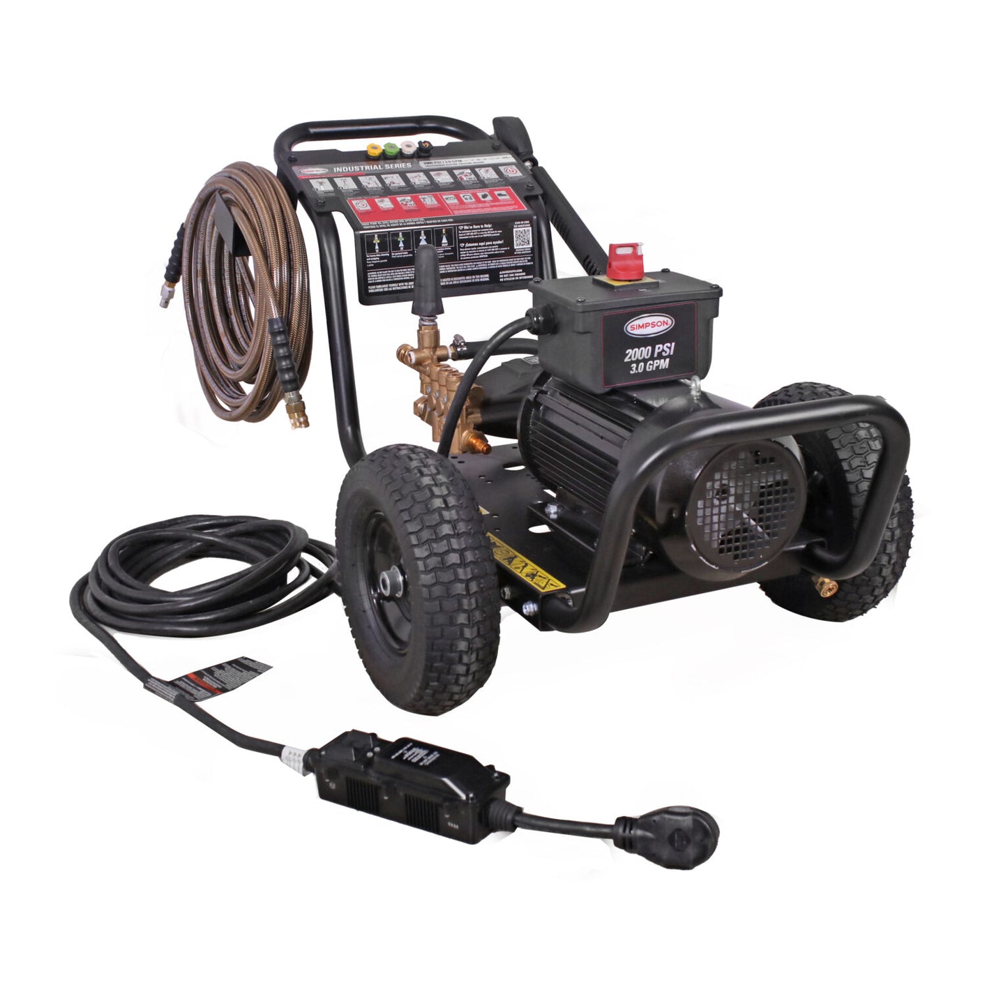 SIMPSON Rental Series IR2030012B 2000 PSI at 3.0 GPM SIMPSON Cold Water Industrial Electric Pressure Washer- PowerGen USA