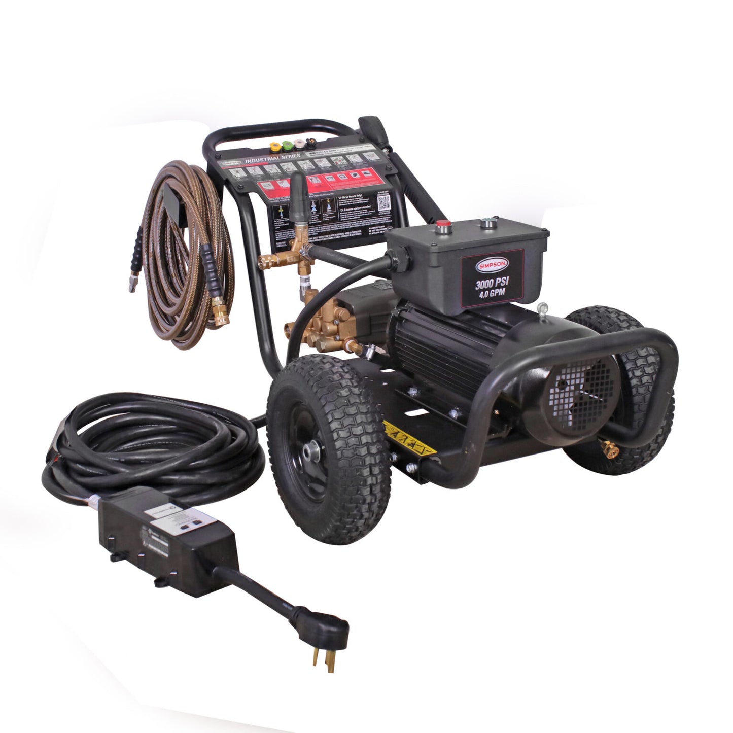 SIMPSON Rental Series IR3040012B 3000 PSI at 4.0 GPM SIMPSON Cold Water Industrial Electric Pressure Washer- PowerGen USA